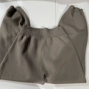 YPB light brown jogger sweats small knit